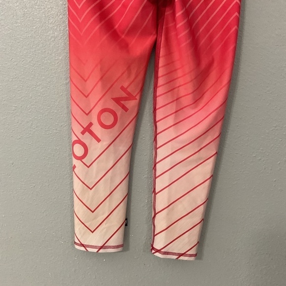Peloton Terez Red/Orange Stripe Leggings Womens Size Medium new with tags - Picture 8 of 8